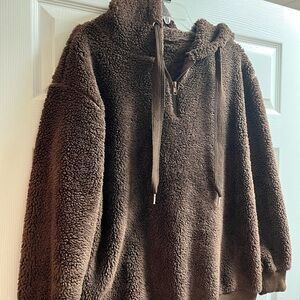 Cozy brown sherpa